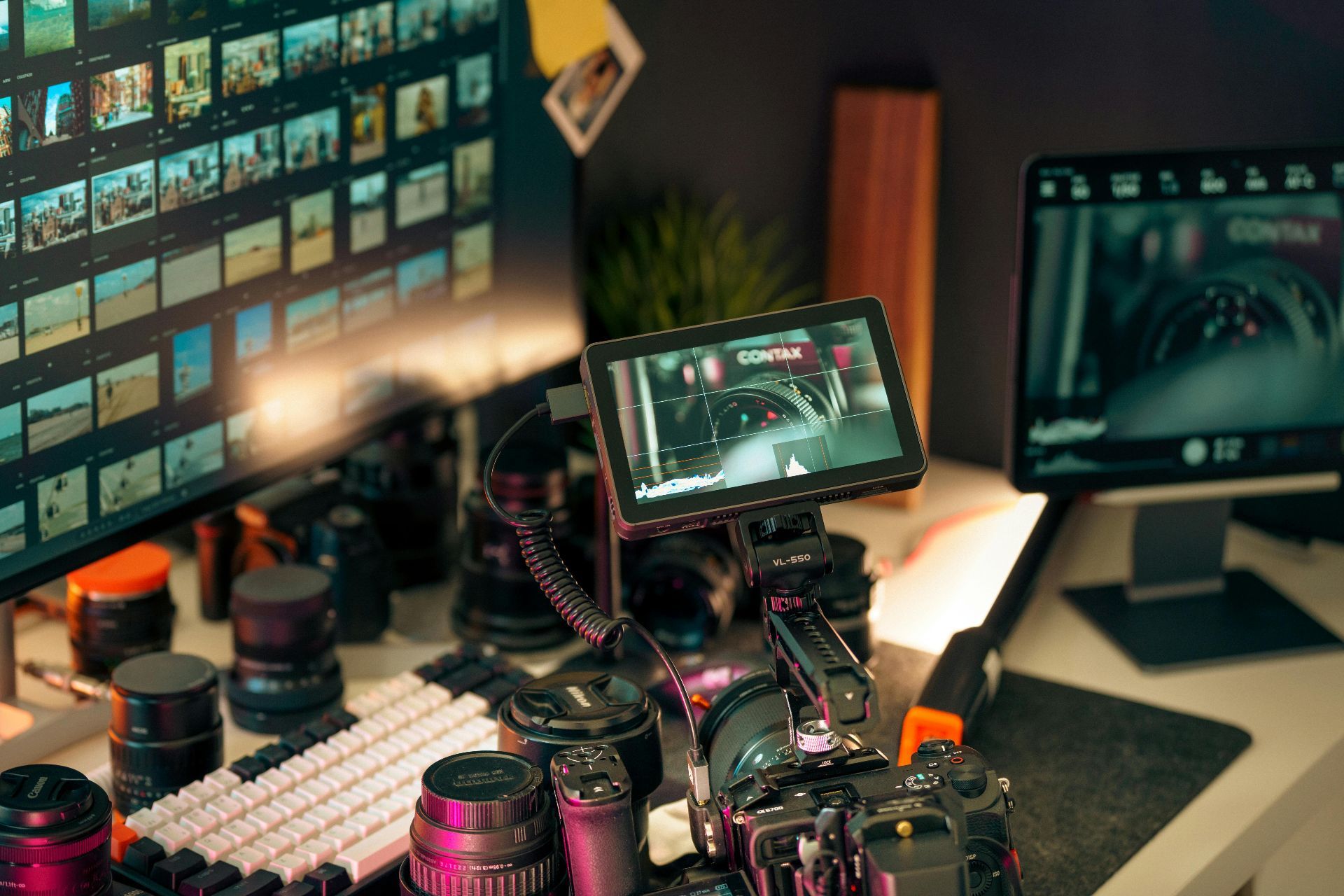 Professional 6K and 8K cinema camera rig with calibrated monitor for future-proof brand video production - GoodAV Kigali