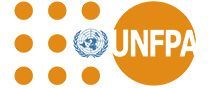 UNFPA logo featuring orange circles and the United Nations emblem for the United Nations Population Fund.